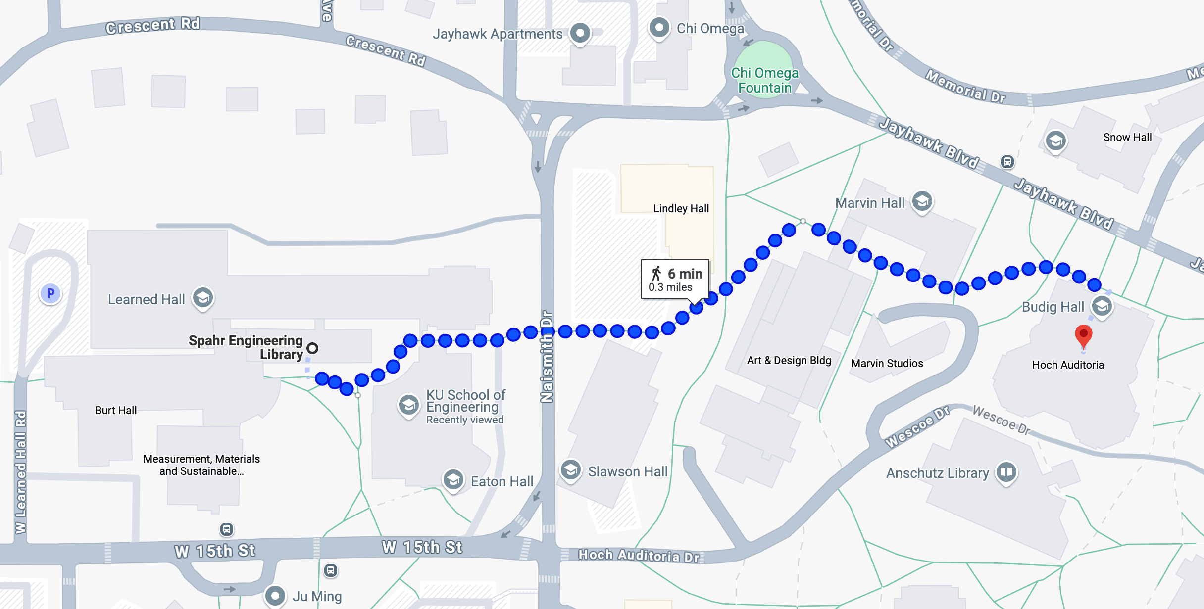 Map to budig